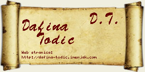 Dafina Todić vizit kartica
